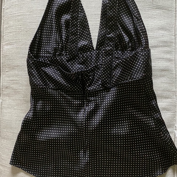 J Crew Polka Dot Halter Silk Top - Picture 4 of 4